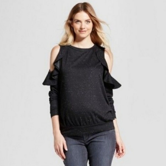 Isabel Maternity by Ingrid & Isabel Tops - Cold shoulder maternity long sleeve Isabel Maternity by Ingrid & Isabel Tops - Cold shoulder maternity long sleeve